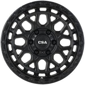 Thunder satin black front view